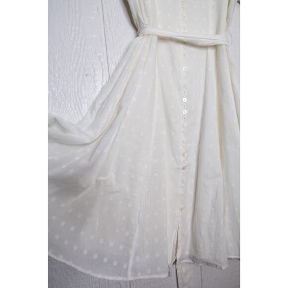 INNIKA CHOO Floral Embroidered Puff Sleeve White Dress SIZE SMALL - Picture 5 of 13